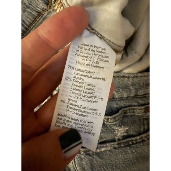 Madewell High Rise Mid Length Denim Shorts Medium Bonet Wash Size 32 - Picture 6 of 6